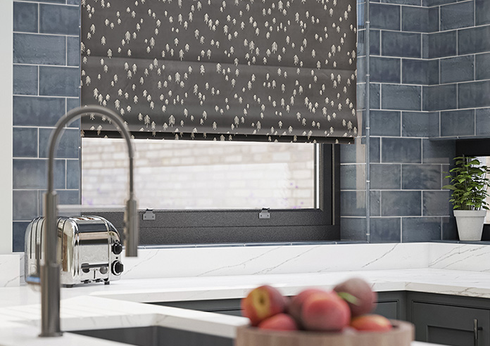 Norrland, Charcoal - Twist&Fit Roman Blind - Image 5